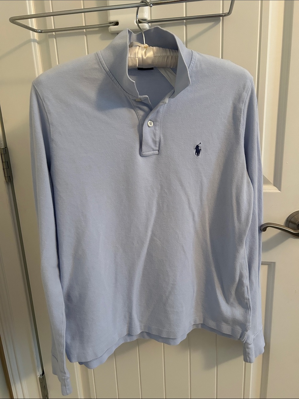 Ralph Lauren Pale Blue Long-Sleeve Polo